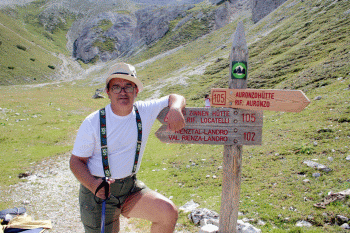 Carlos en los Dolomitas