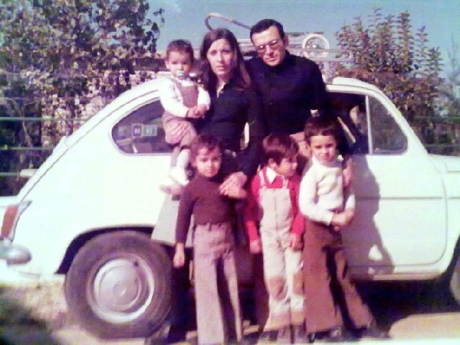 La familia Romero-Berraquero y su 600
